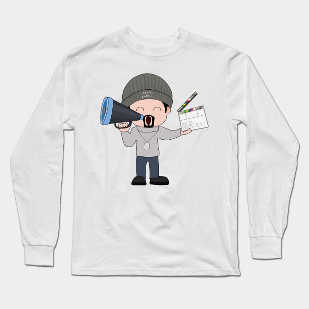 Director Lin cartoon | LMM Long Sleeve T-Shirt by myorangerock